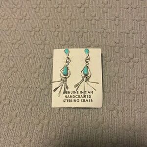 Sterling silver and turquoise earrings